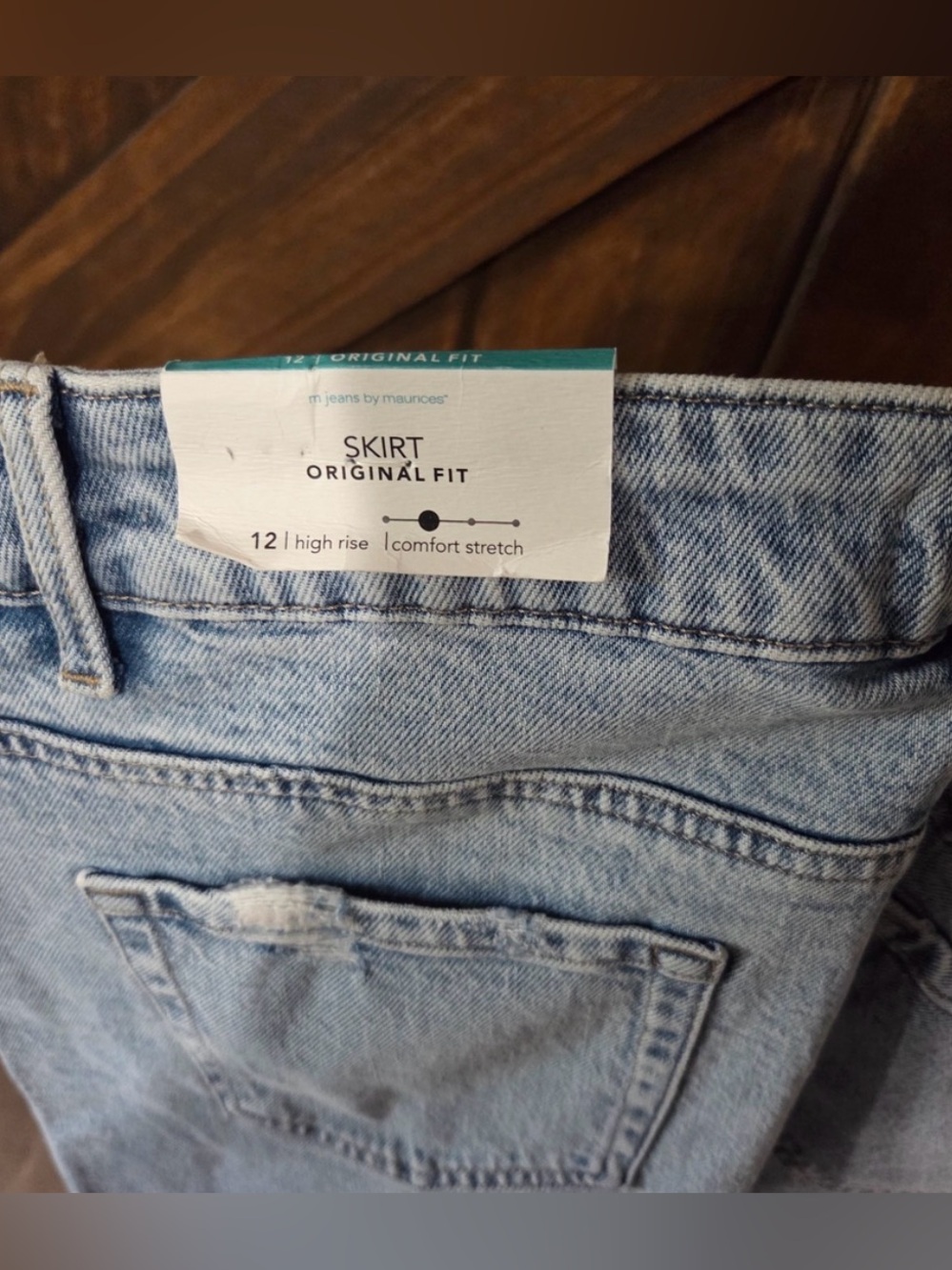 NWT-long denim shirt, 12 - Picture 4 of 6